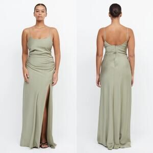 Bec + Bridge | Eternity Scoop Neck Maxi Dress Sage Green Dress 14